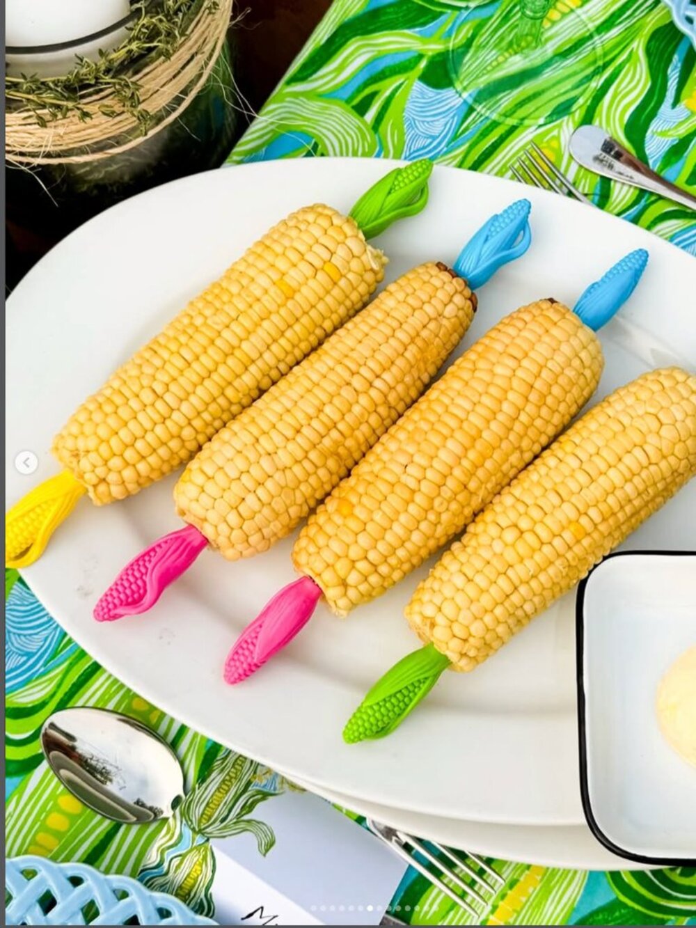 NWT Lilly Pulitzer Corn Picks Set of 4